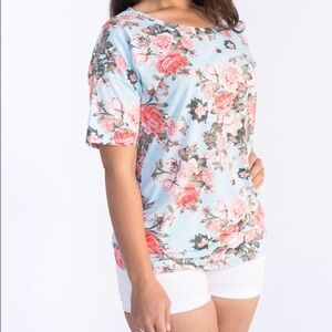 Queens Garden Aqua Essential Tee